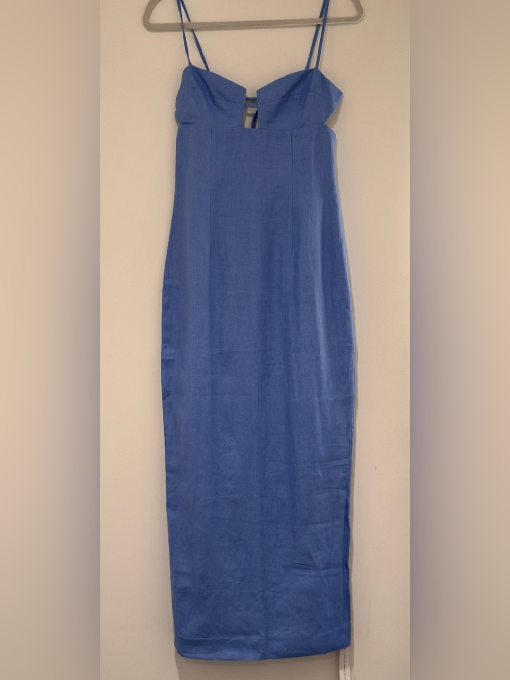 NWT Reformation Malibu Linen Maxi Dress Stellar Size 6 - Picture 8 of 10
